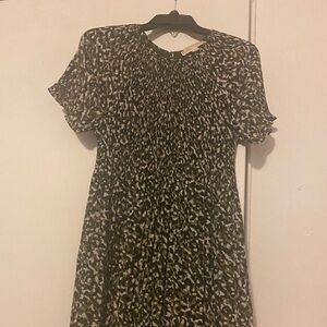 Micheal Kors Pleated Dress - Camo Print